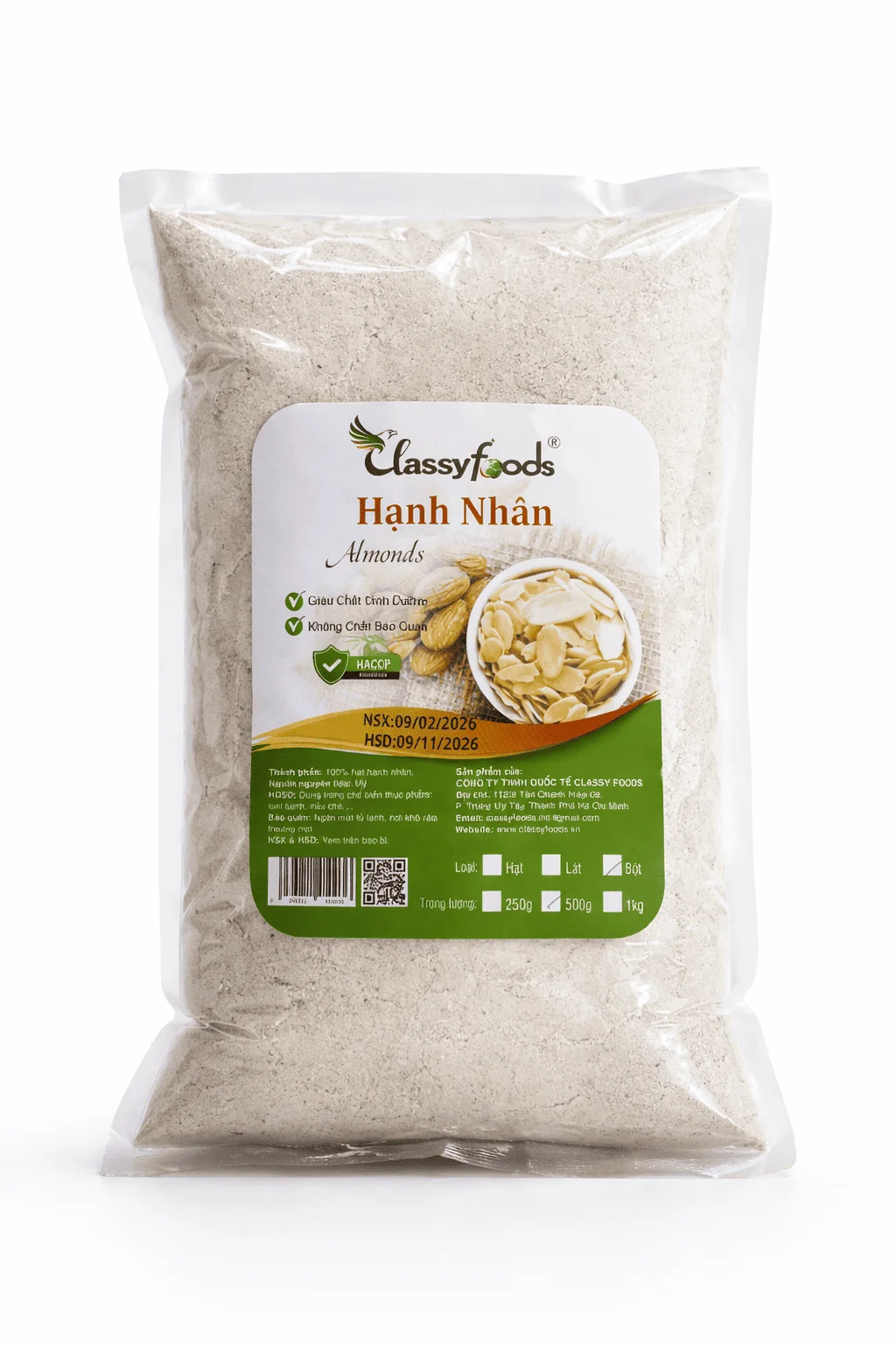 Hạnh nhân bột Classy